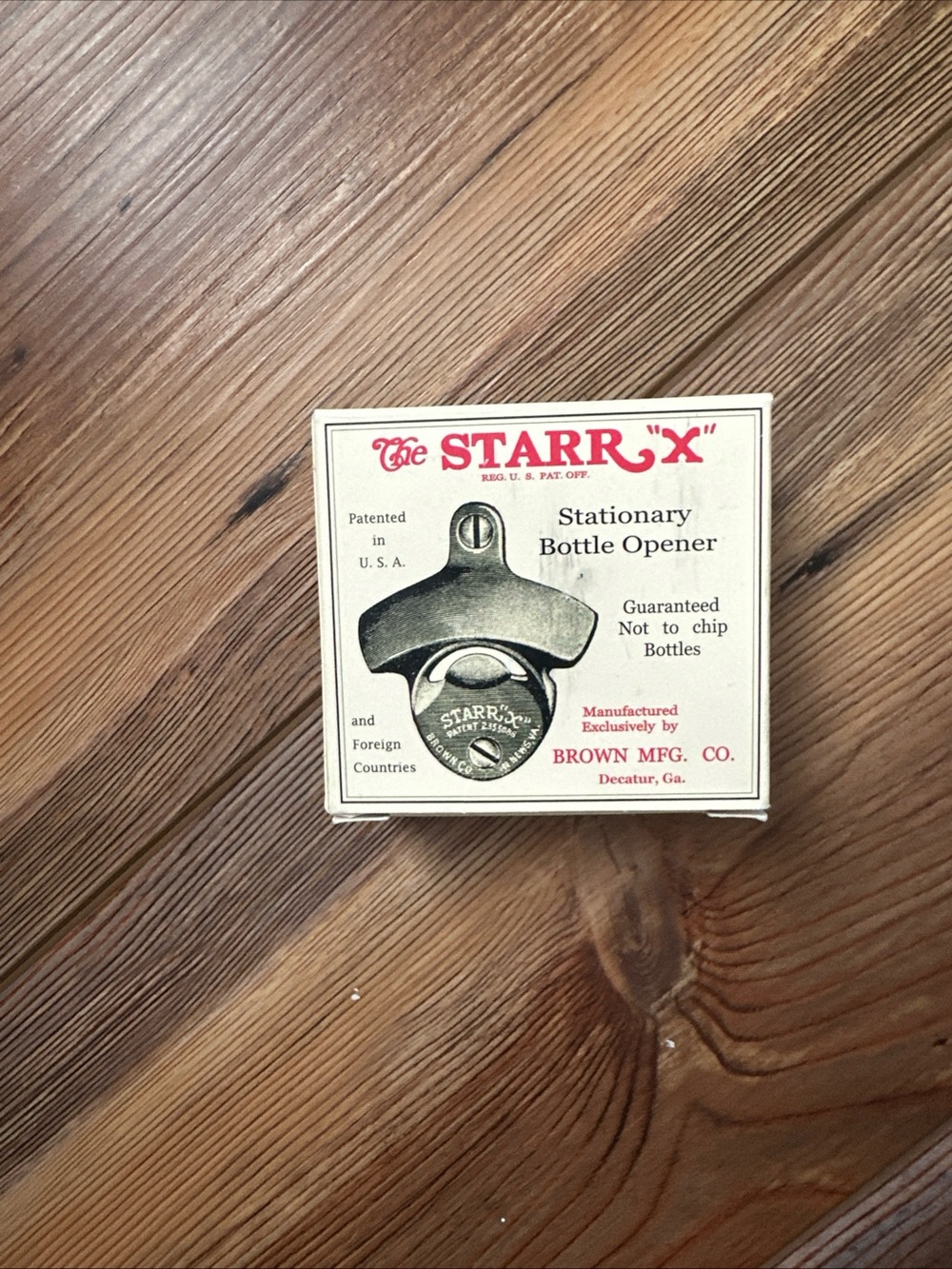 Restoration Hardware TRADITIONAL StarrX Wall Mount Bottle Opener No-Chip USA NEW